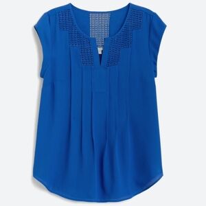 Daniel Rainn Stitchfix Cobalt Blue Estefany Lace Detail Top Size Small NEW